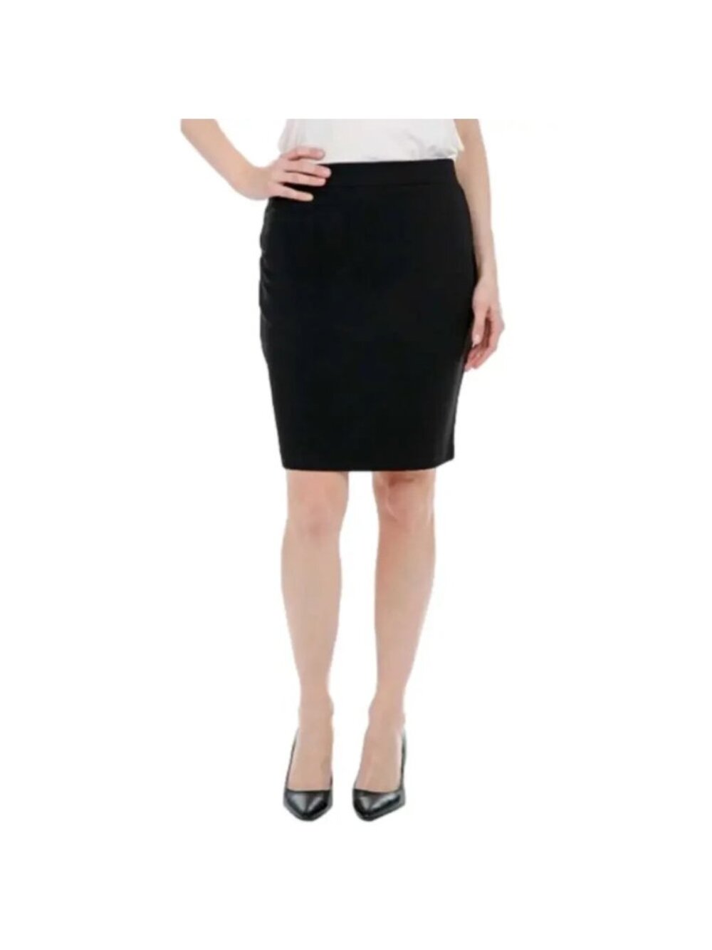 Guillaume Black Stretch Pencil Skirt - XL NEW